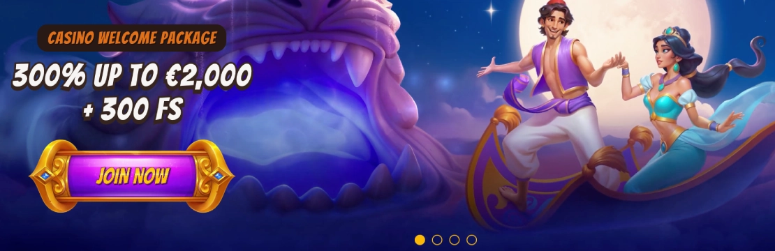 Alawin Casino Hauptseite Screenshot